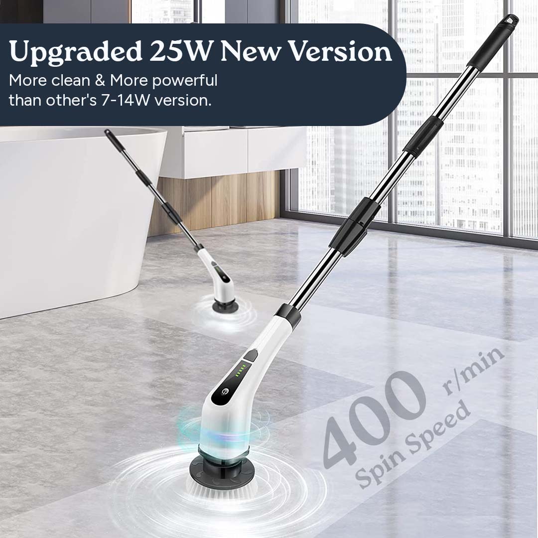 Boutique Portable Electric Spin Scrubber for Household Cleaning